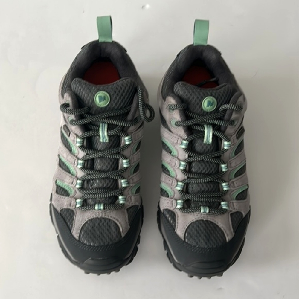 Merrell Moab Waterproof Hiking Shoe Drizzlemint Hiker size 7 - Picture 11 of 11